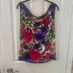 Floral Sleeveless Top - Multicolor